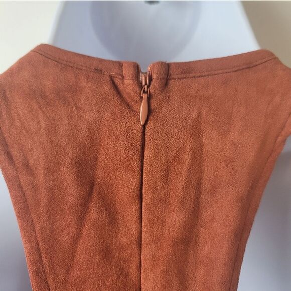 ALTAR'D STATE Burnt Orange Faux Suede Mini Dress - Picture 5 of 10